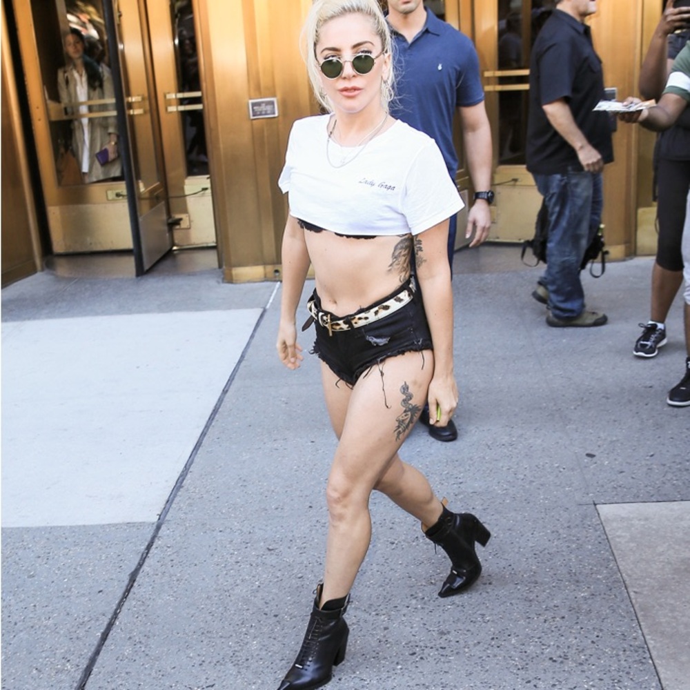 Fluevog Lady Gaga Swordfish Sleek Black Lace Up Leather Boots - Picture 6 of 7